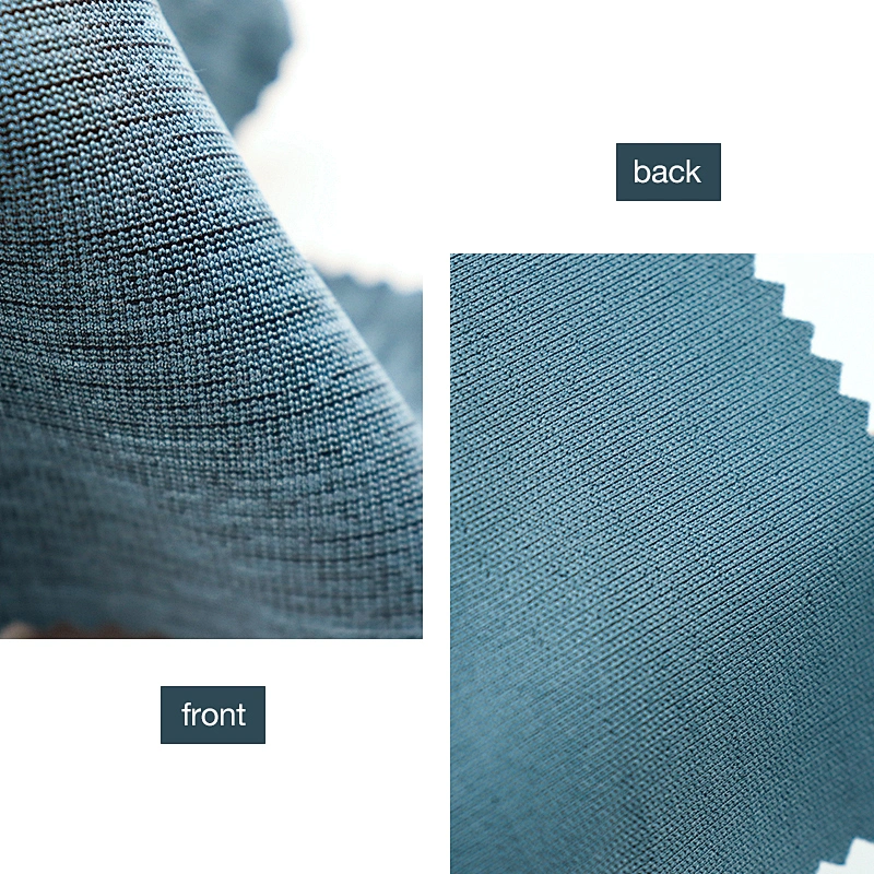 Cationic elastic knitted knitted fabric